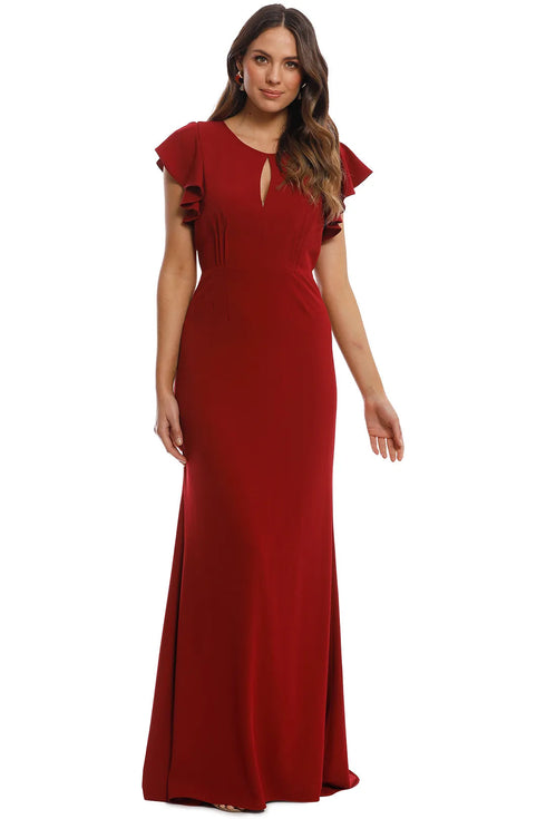 Tania Olsen Stella White Open Back Gown Tania Olsen Couture Gowns James St Boutique